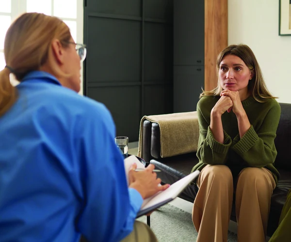Therapist and client in a Ketamine Assisted Psychotherapy session